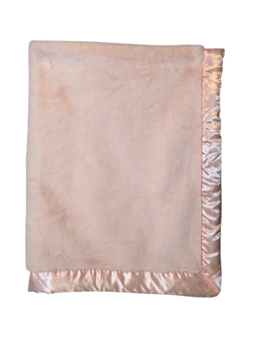 2023 Cloud Island Target Plush Pink Satin Trim Lovey Security Blanket 30" X 38"